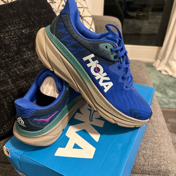 Hoka Other - Hoka Blue and Tan Running Shoes